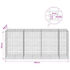 Gabion 5 mm langasta ja 5x10 cm verkosta 350x100x150 cm