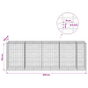 Gabion 5 mm langasta ja 5x10 cm verkosta 450x100x150 cm