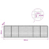 Gabion 5 mm langasta ja 5x10 cm verkosta 600x100x150 cm