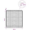 Gabion 5 mm langasta ja 5x10 cm verkosta 200x100x200 cm