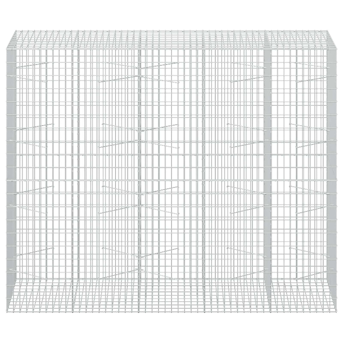 Gabion 5 mm langasta ja 5x10 cm verkosta 250x100x200 cm