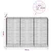 Gabion 5 mm langasta ja 5x10 cm verkosta 300x100x200 cm