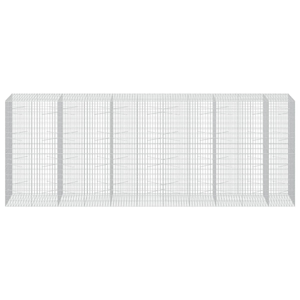 Gabion 5 mm langasta ja 5x10 cm verkosta 550x100x200 cm
