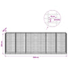 Gabion 5 mm langasta ja 5x10 cm verkosta 600x100x200 cm
