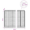 Gabion 5 mm langasta ja 5x10 cm verkosta 750x100x200 cm