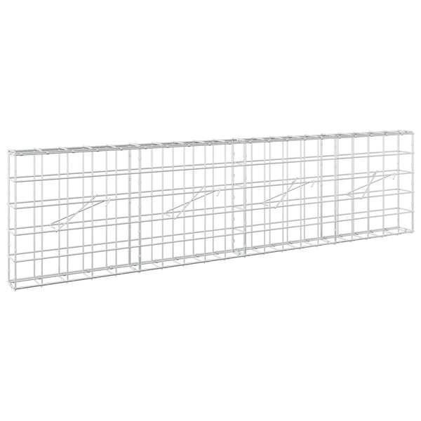 Gabion 5 mm langasta ja 10x10 cm verkosta 200x10x50 cm