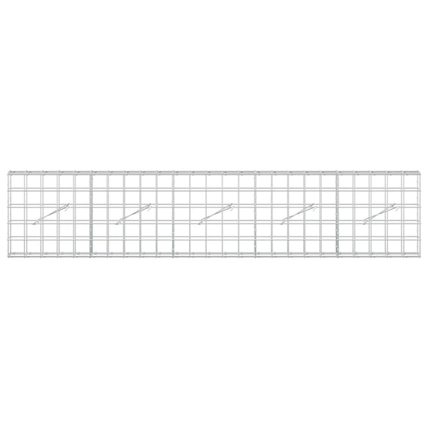 Gabion 5 mm langasta ja 10x10 cm verkosta 250x10x50 cm