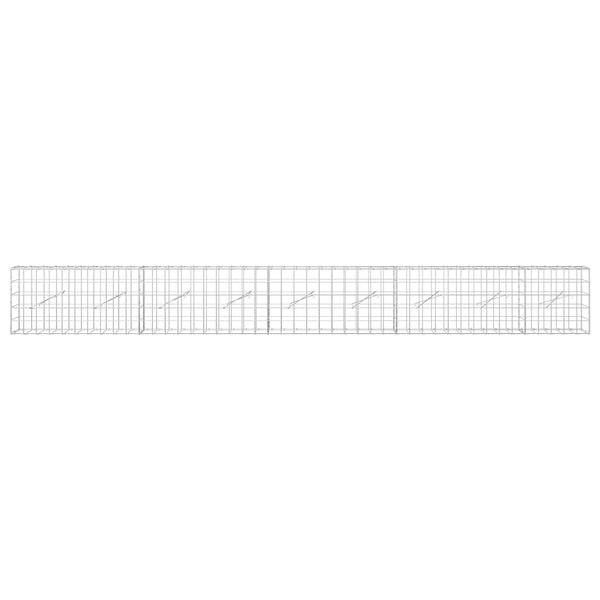 Gabion 5 mm langasta ja 10x10 cm verkosta 450x10x50 cm