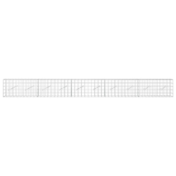 Gabion 5 mm langasta ja 10x10 cm verkosta 500x10x50 cm
