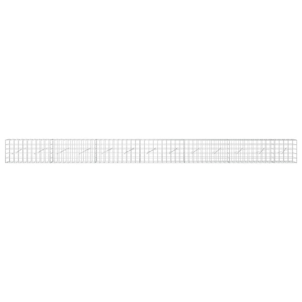 Gabion 5 mm langasta ja 10x10 cm verkosta 650x10x50 cm