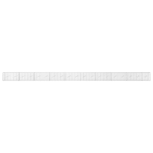 Gabion 5 mm langasta ja 10x10 cm verkosta 950x10x50 cm
