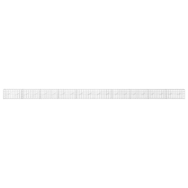 Gabion 5 mm langasta ja 10x10 cm verkosta 1000x10x50 cm