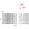 Gabion 5 mm langasta ja 10x10 cm verkosta 350x10x100 cm