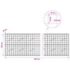 Gabion 5 mm langasta ja 10x10 cm verkosta 600x10x100 cm