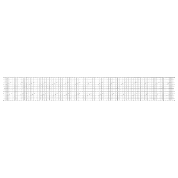 Gabion 5 mm langasta ja 10x10 cm verkosta 750x10x100 cm