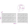 Gabion 5 mm langasta ja 10x10 cm verkosta 1000x10x100 cm