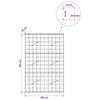 Gabion 5 mm langasta ja 10x10 cm verkosta 100x10x150 cm