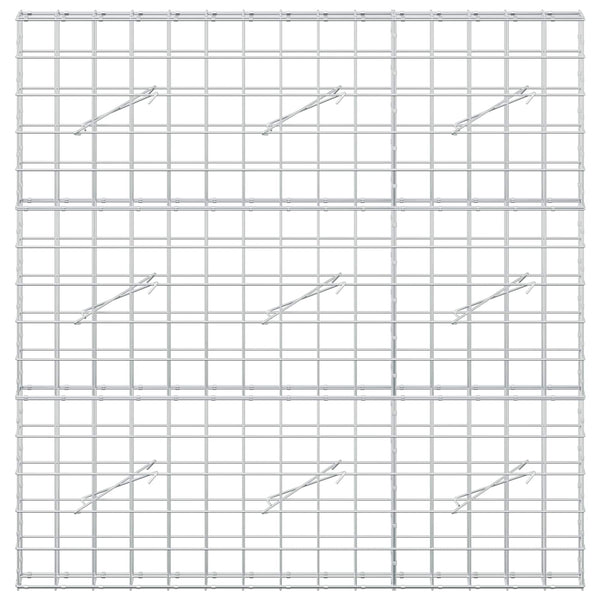 Gabion 5 mm langasta ja 10x10 cm verkosta 150x10x150 cm