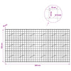 Gabion 5 mm langasta ja 10x10 cm verkosta 300x10x150 cm