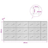 Gabion 5 mm langasta ja 10x10 cm verkosta 350x10x150 cm