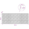 Gabion 5 mm langasta ja 10x10 cm verkosta 400x10x150 cm