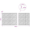 Gabion 5 mm langasta ja 10x10 cm verkosta 850x10x150 cm