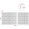 Gabion 5 mm langasta ja 10x10 cm verkosta 950x10x150 cm