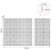 Gabion 5 mm langasta ja 10x10 cm verkosta 650x10x200 cm
