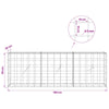 Gabion 5 mm langasta ja 10x10 cm verkosta 150x20x50 cm