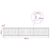 Gabion 5 mm langasta ja 10x10 cm verkosta 300x20x50 cm