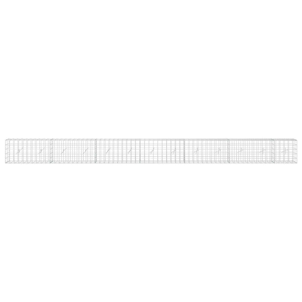 Gabion 5 mm langasta ja 10x10 cm verkosta 650x20x50 cm