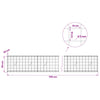 Gabion 5 mm langasta ja 10x10 cm verkosta 700x20x50 cm