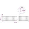 Gabion 5 mm langasta ja 10x10 cm verkosta 1000x20x50 cm