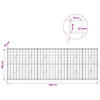 Gabion 5 mm langasta ja 10x10 cm verkosta 300x20x100 cm