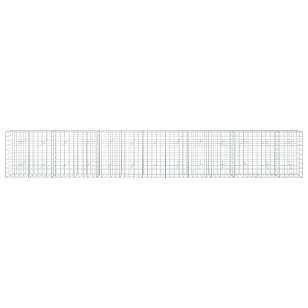 Gabion 5 mm langasta ja 10x10 cm verkosta 650x20x100 cm