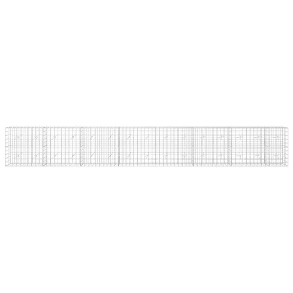 Gabion 5 mm langasta ja 10x10 cm verkosta 750x20x100 cm