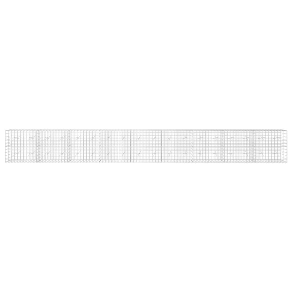 Gabion 5 mm langasta ja 10x10 cm verkosta 900x20x100 cm
