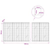 Gabion 5 mm langasta ja 10x10 cm verkosta 950x20x100 cm