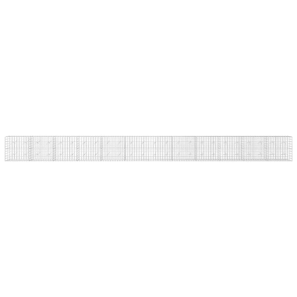 Gabion 5 mm langasta ja 10x10 cm verkosta 1200x20x100 cm