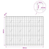 Gabion 5 mm langasta ja 10x10 cm verkosta 200x20x150 cm