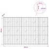 Gabion 5 mm langasta ja 10x10 cm verkosta 250x20x150 cm