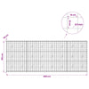 Gabion 5 mm langasta ja 10x10 cm verkosta 400x20x150 cm