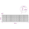 Gabion 5 mm langasta ja 10x10 cm verkosta 600x20x150 cm