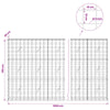 Gabion 5 mm langasta ja 10x10 cm verkosta 1050x20x150 cm