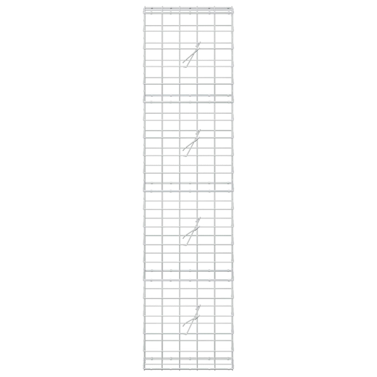 Gabion 5 mm langasta ja 10x10 cm verkosta 50x20x200 cm
