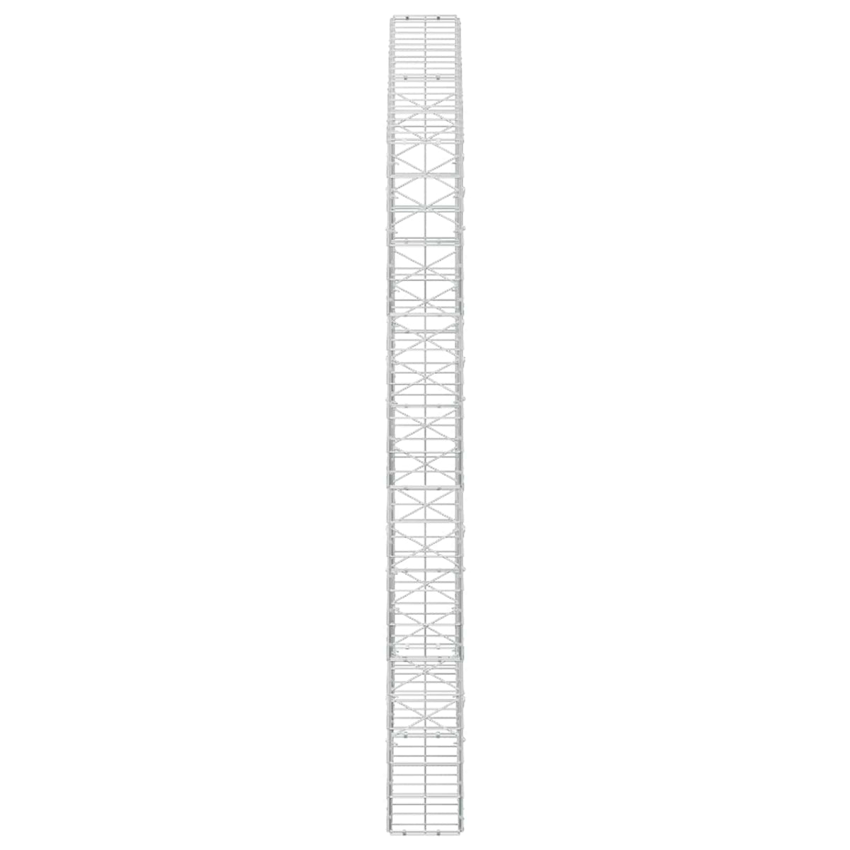 Gabion 5 mm langasta ja 10x10 cm verkosta 200x20x200 cm
