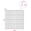 Gabion 5 mm langasta ja 10x10 cm verkosta 200x20x200 cm