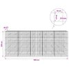 Gabion 5 mm langasta ja 10x10 cm verkosta 500x20x200 cm