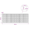 Gabion 5 mm langasta ja 10x10 cm verkosta 600x20x200 cm