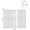 Gabion 5 mm langasta ja 10x10 cm verkosta 650x20x200 cm